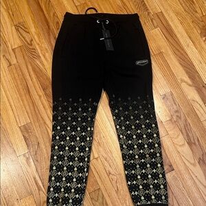 Black and Gold Men's Joggers
